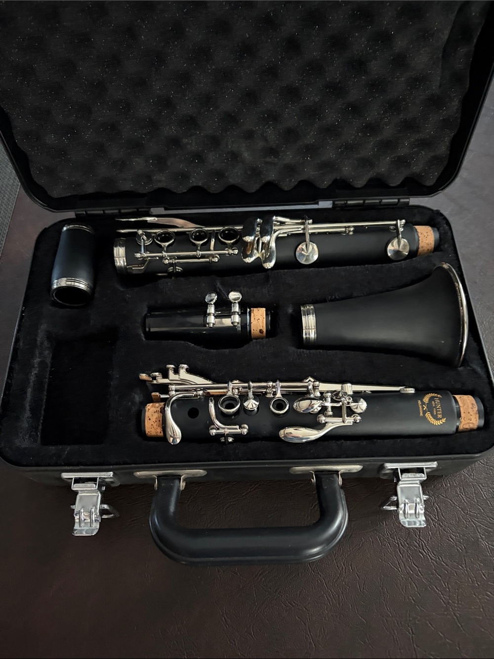 Hunter Black Clarinet with Silver-Tone Keywork